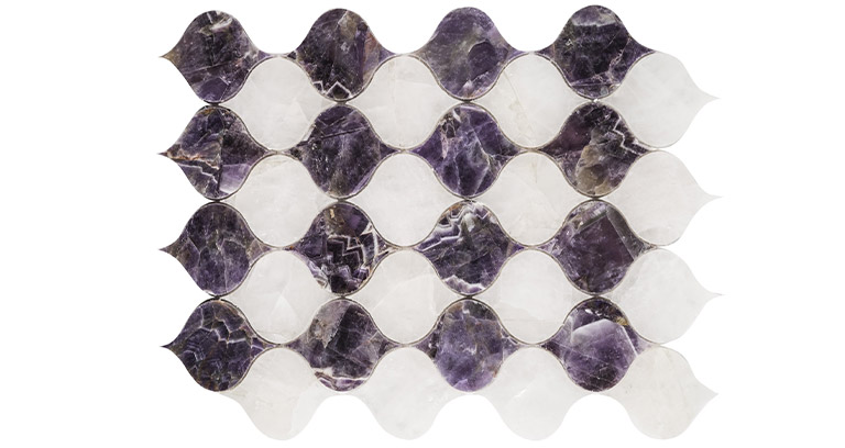 White Qz and Natural Amethyst  – WJ 07